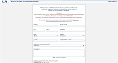 Desktop Screenshot of faleconosco.inpi.gov.br